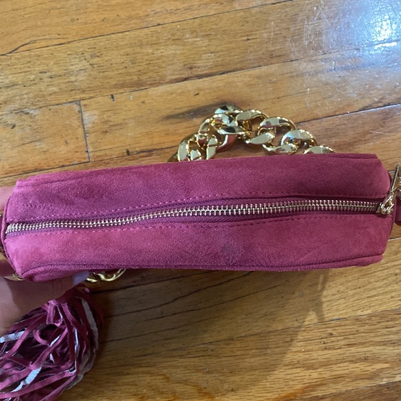 Red Suede Handbag - Picture 4 of 4